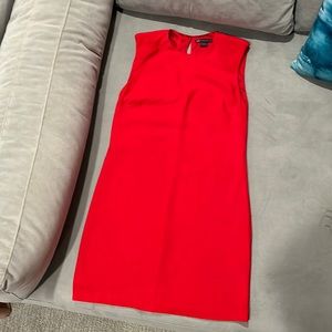 Armani exchange red polyester&spandex dress. Feels like silk and fits nicely!